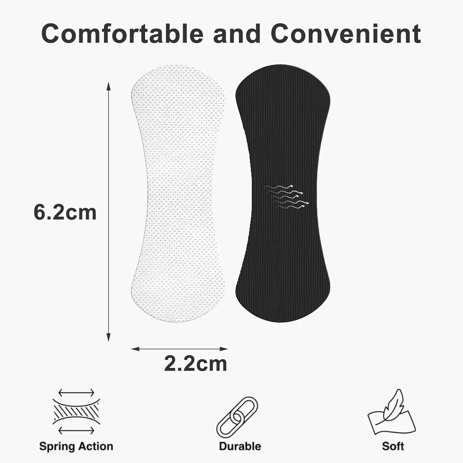 Nasal strip dimensions — 6.2cm spring action